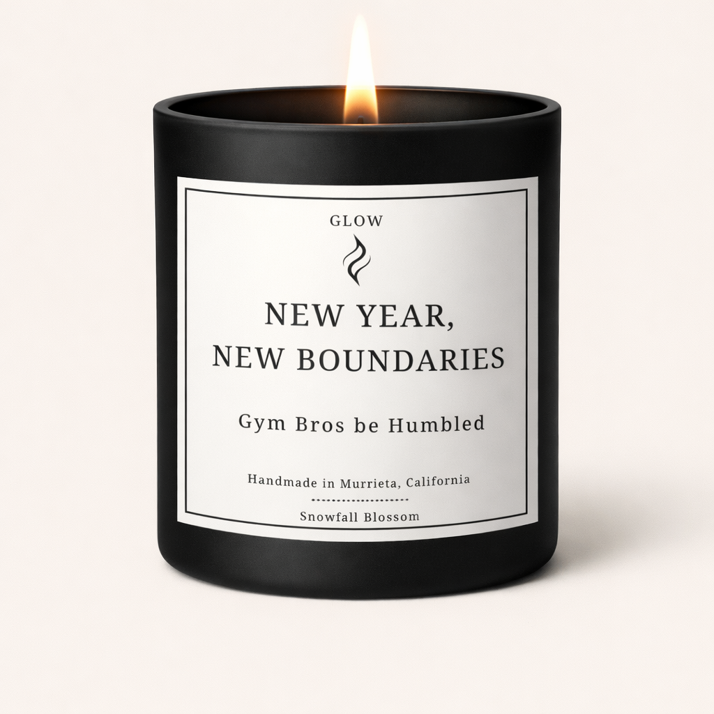 New Year, New Boundaries -- Snowfall Blossom Candle