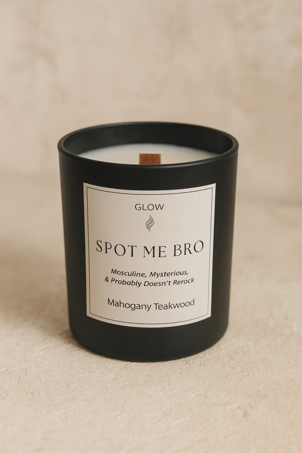 π₯ Spot Me Bro β Mahogany Teakwood Candle