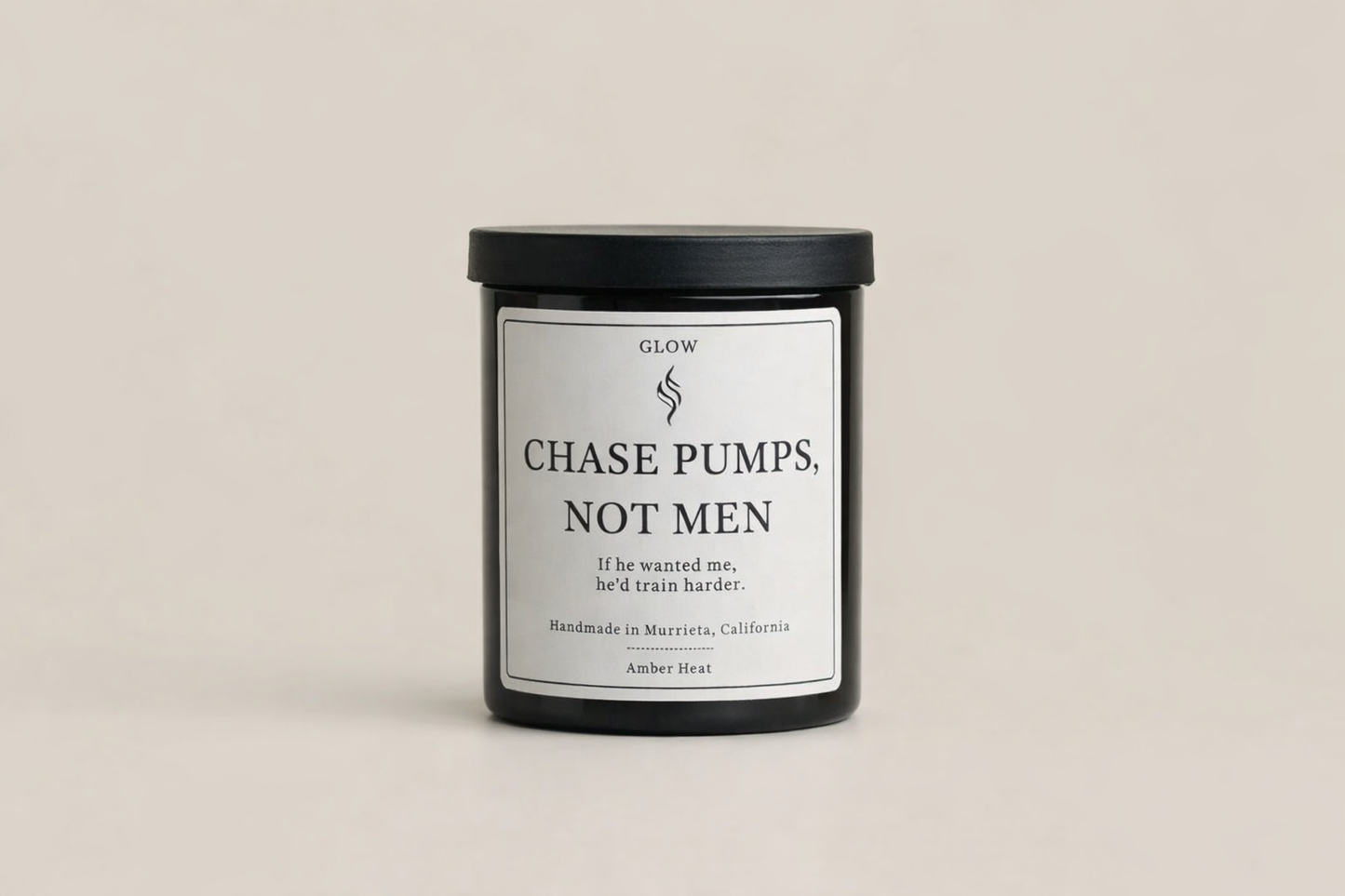 Chase Pumps, Not Men- Amber Heat Candle