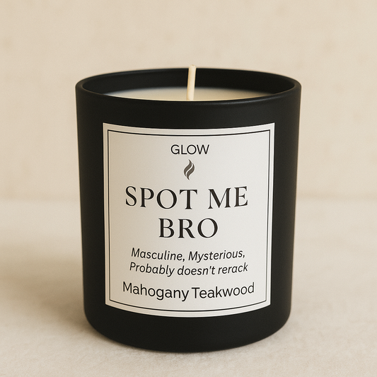 🔥 Spot Me Bro – Mahogany Teakwood Candle